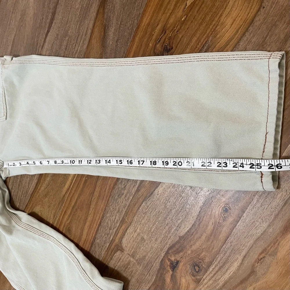 Simple Society Carpenter Super High Rise Light Tan Cotton Jeans‎ Size 9 Y2K